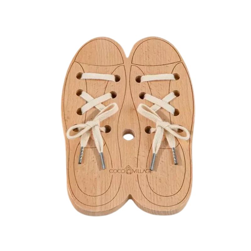 Jeu de laçage en bois