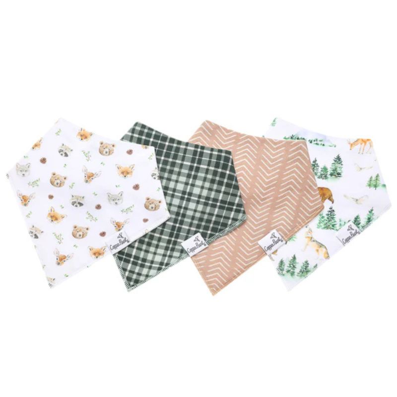 Bandana Drool Bibs - 4 Pack