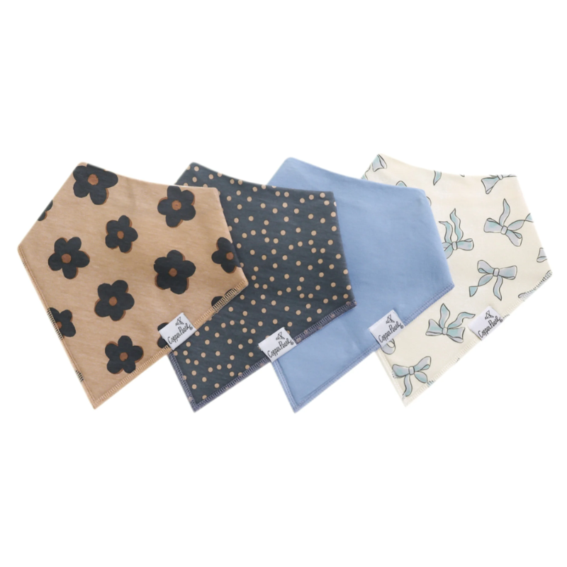 Bandana Drool Bibs - 4 Pack