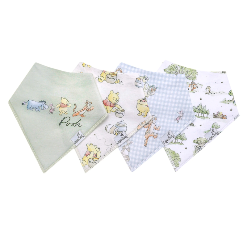 Bandana Drool Bibs - 4 Pack