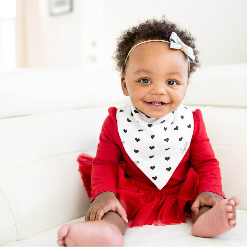 Bandana Drool Bibs - 4 Pack blush