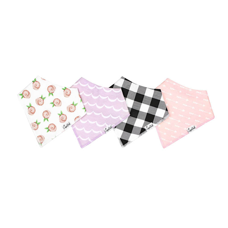 Bandana Drool Bibs - 4 Pack rosie