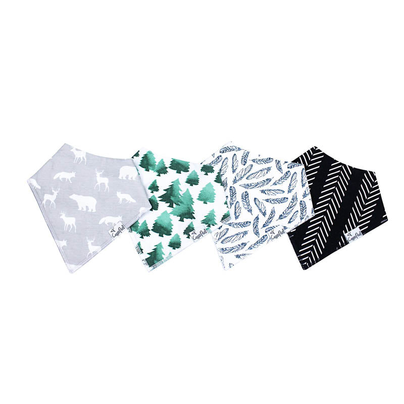 Bandana Drool Bibs - 4 Pack woodland