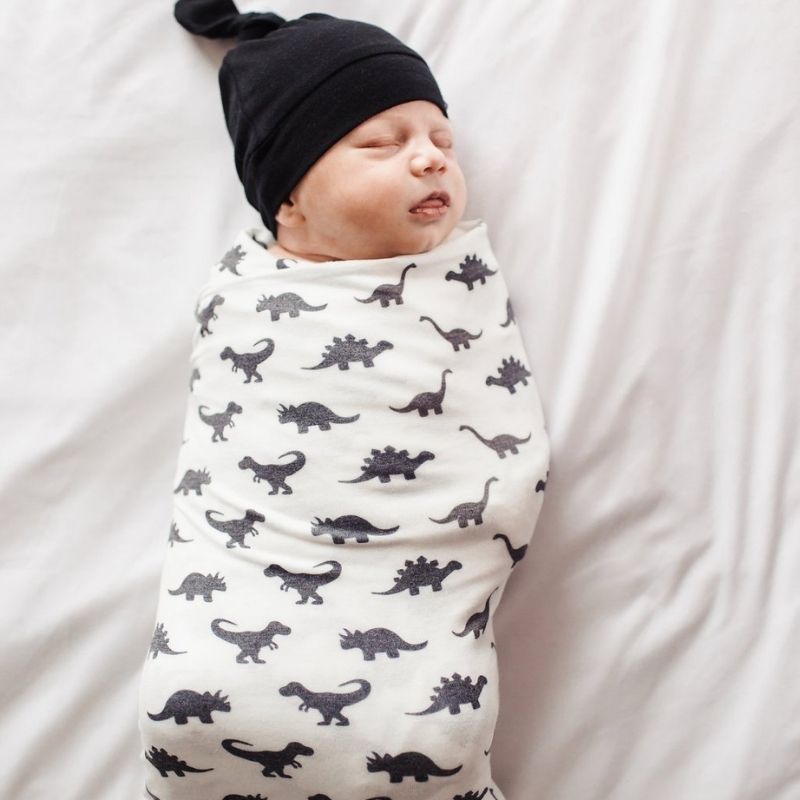Baby Top Knot Hats Midnight