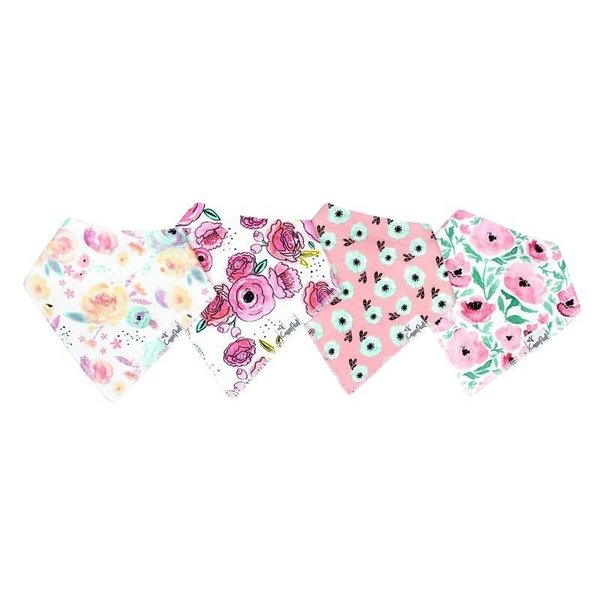 Bandana Drool Bibs - 4 Pack bloom