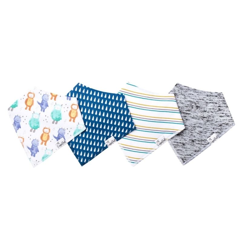 Bandana Drool Bibs - 4 Pack Max