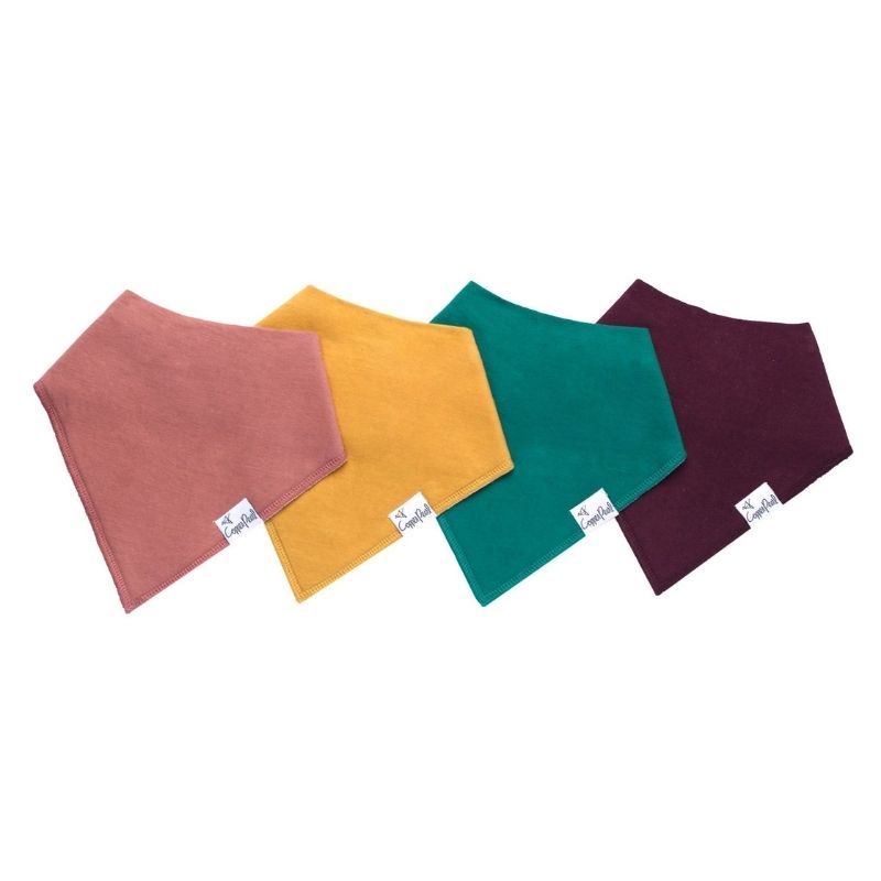 Bandana Drool Bibs - 4 Pack Jade