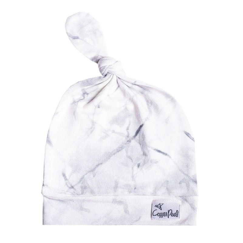 Baby Top Knot Hats Marble