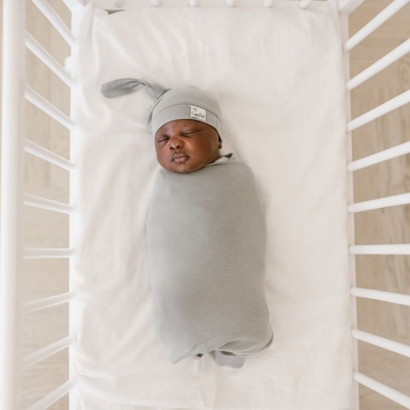 Knit Swaddle Blanket Stone