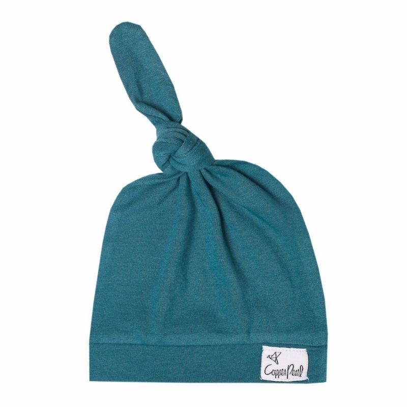 Baby Top Knot Hats Steel