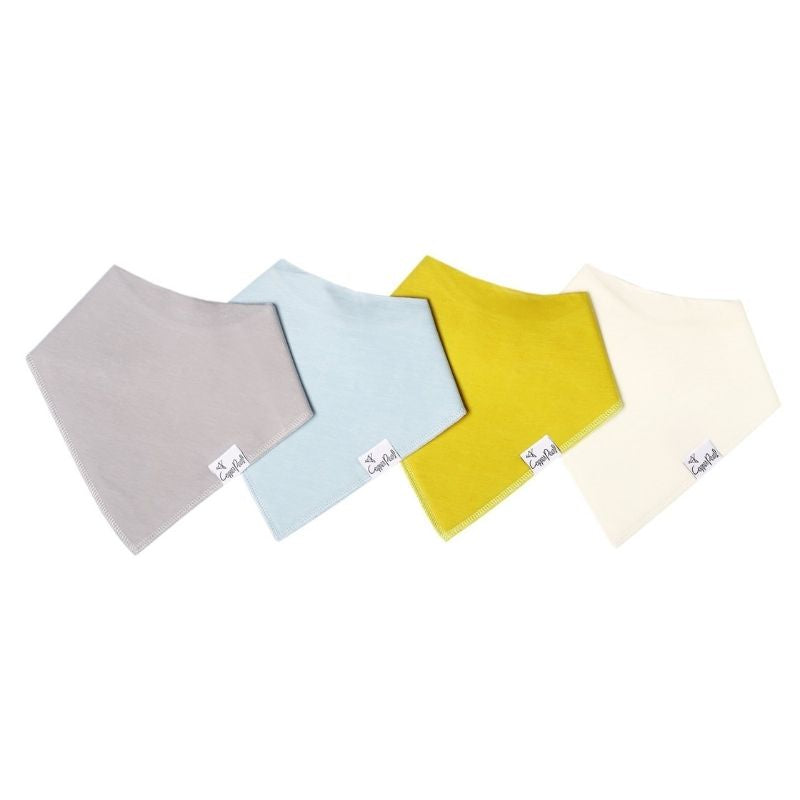 Bandana Drool Bibs - 4 Pack Stone