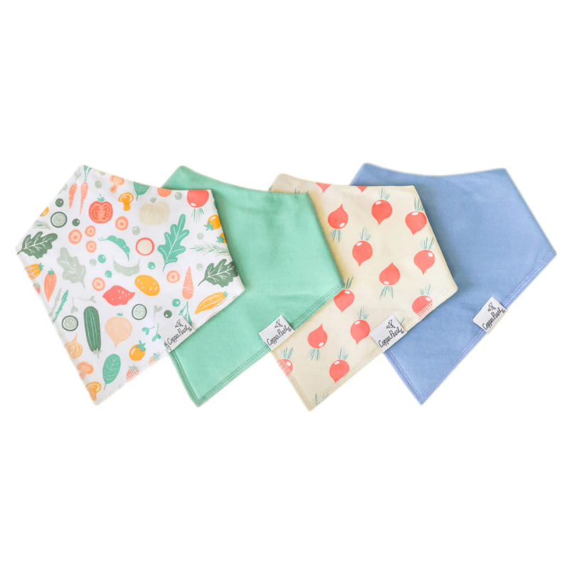 Bandana Drool Bibs - 4 Pack