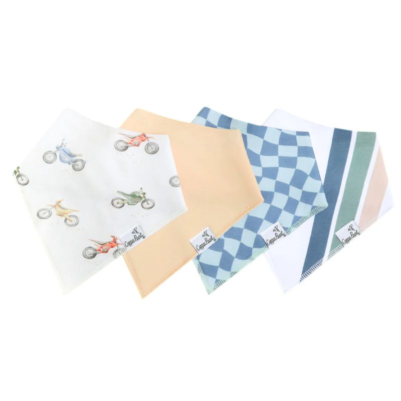 Bandana Drool Bibs - 4 Pack