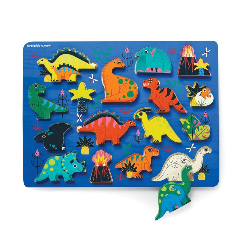 16 Piece Wood Puzzle Dinosaur