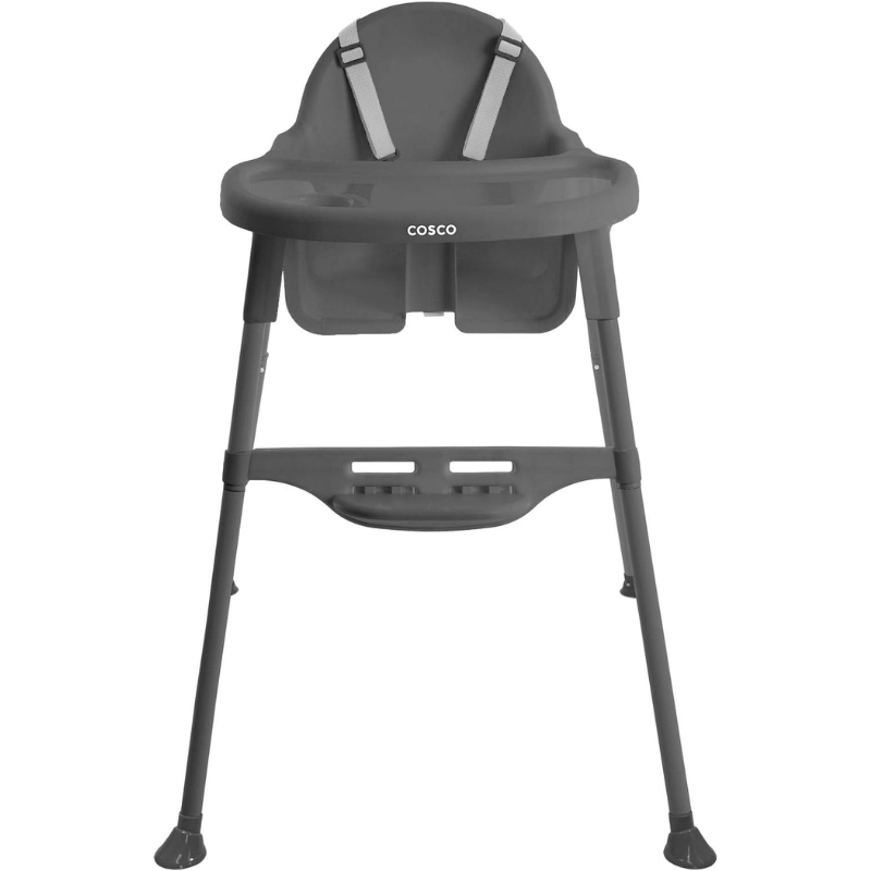 Chaise haute de cantine avec repose-pieds