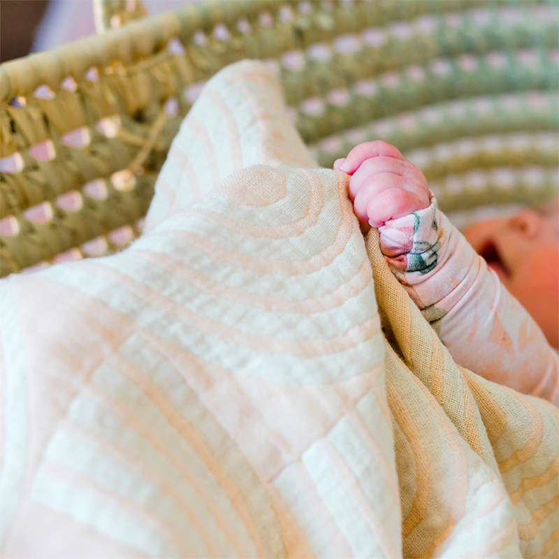 Couverture en mousseline jacquard