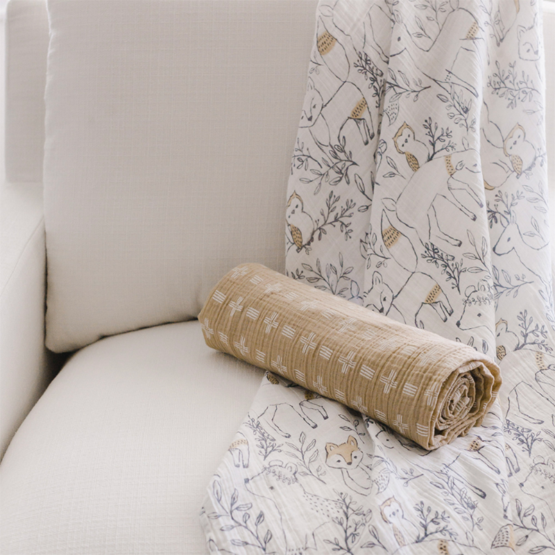 Muslin Swaddle Blankets - 2 Pack