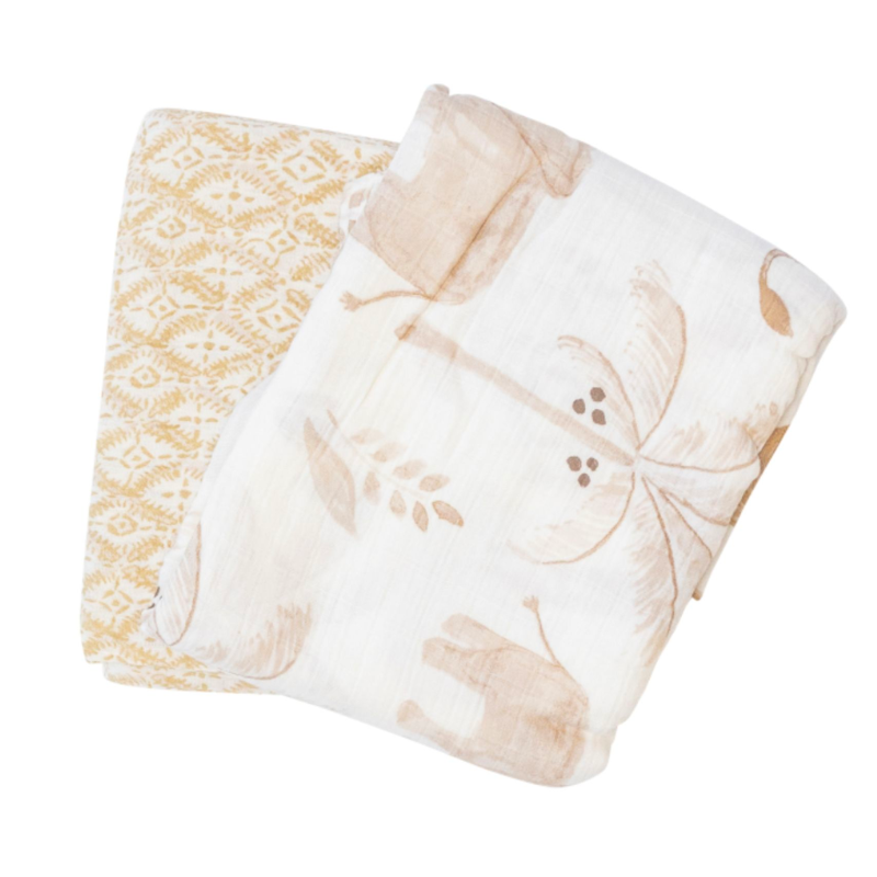 Muslin Swaddle Blankets - 2 Pack