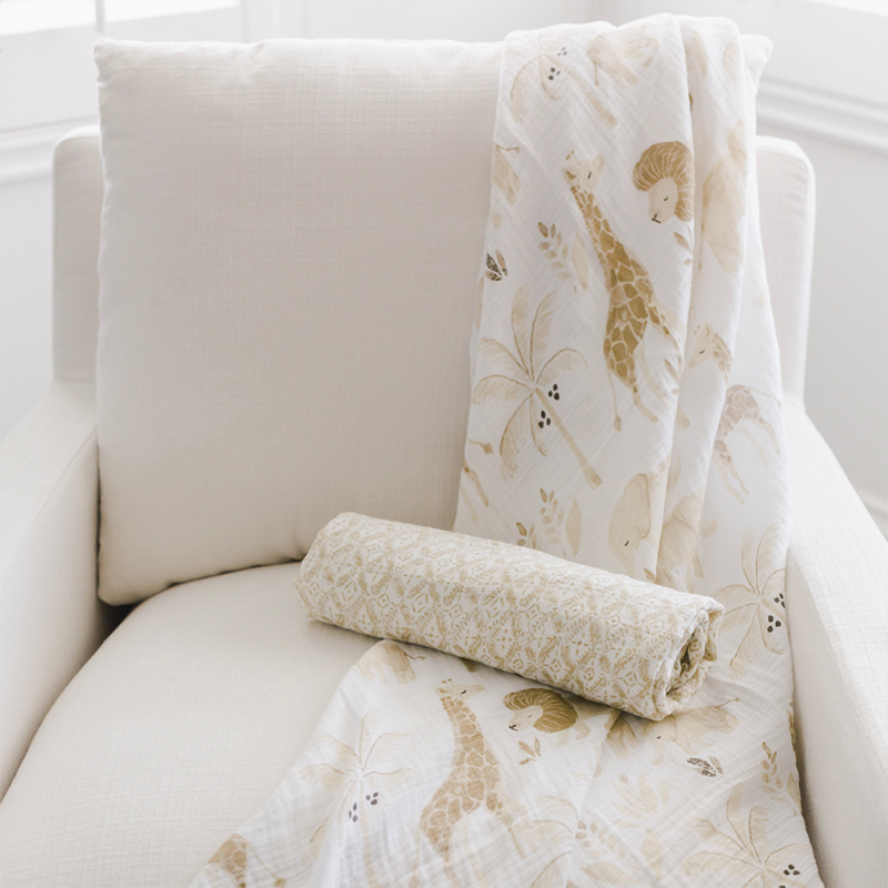 Muslin Swaddle Blankets - 2 Pack