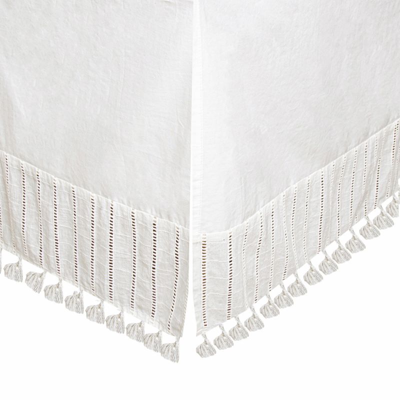 Jupe de berceau Boho blanc cassé