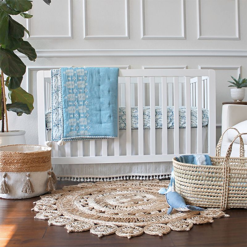 Boho crib skirt best sale