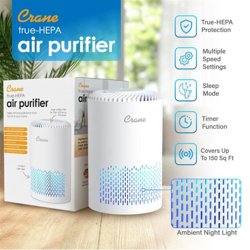 Air Purifier With HEPA Filter with Aroma Tray and Night Light