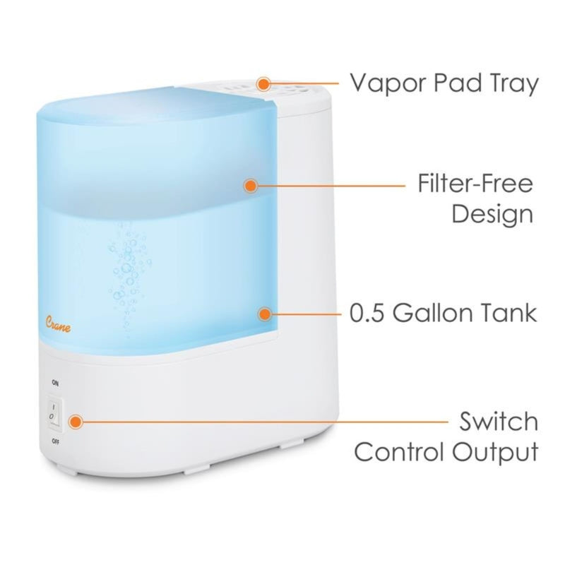 Warm Mist Humidifier With Vapor Pad Tray