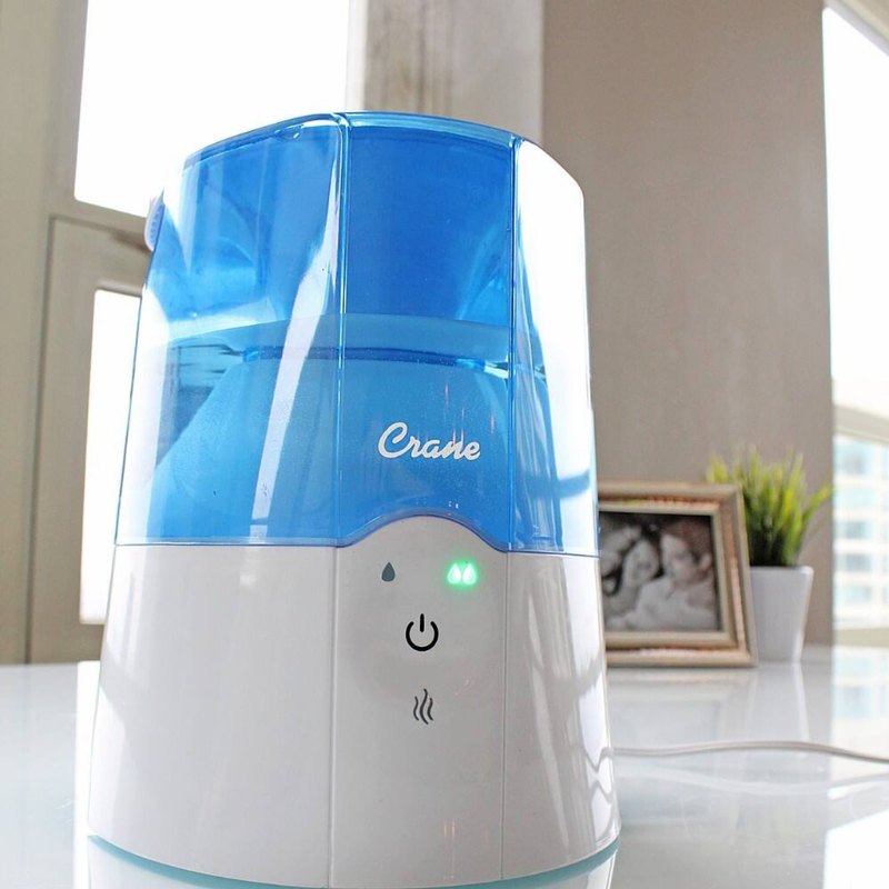 0.5 Gallon Warm Mist Humidifier - Blue/White