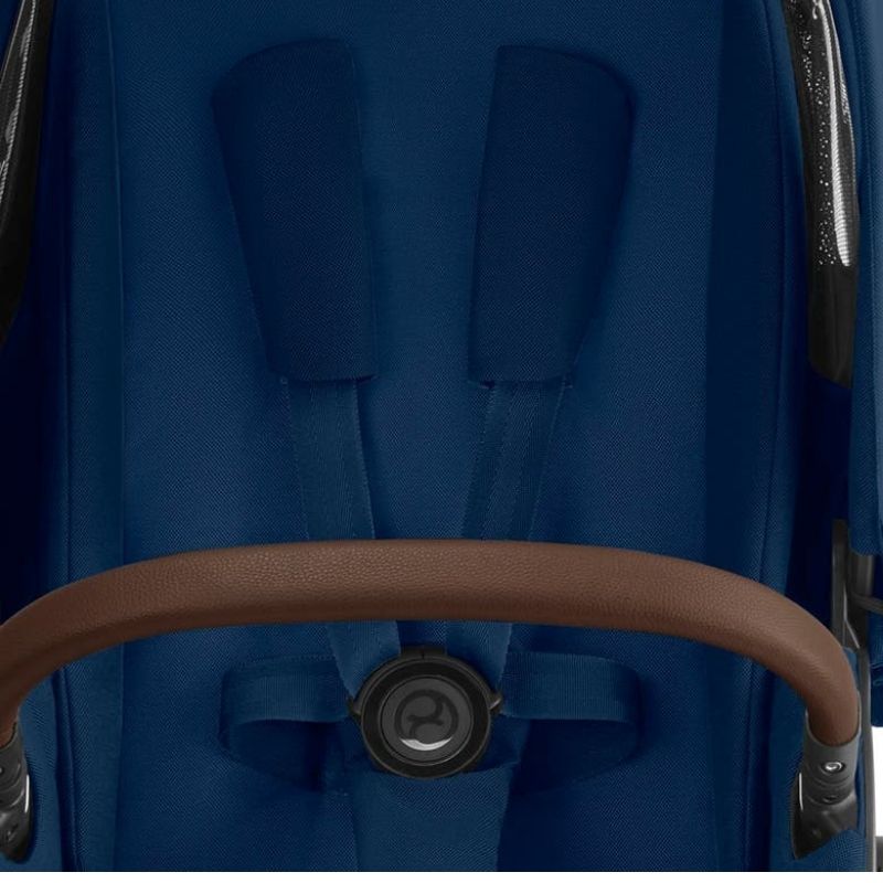 Navy blue car shop seat and stroller