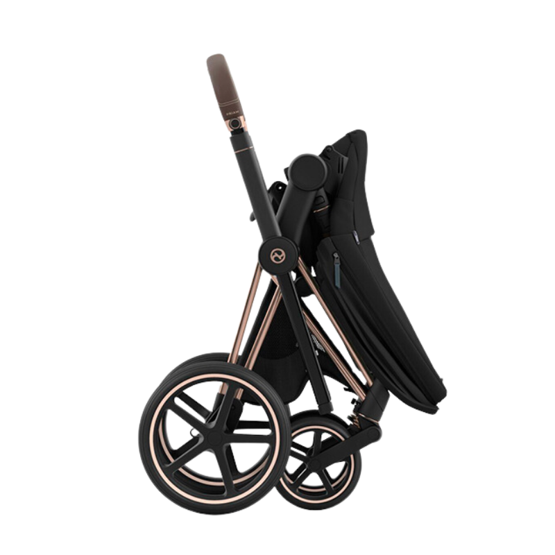 Black stroller with gold wings best sale