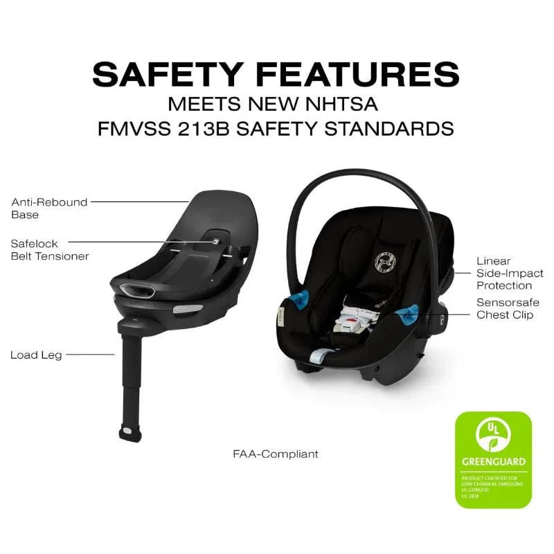Gazelle S Full-Size Convertible Stroller + Aton G Swivel Infant Car Seat (2026) Travel System
