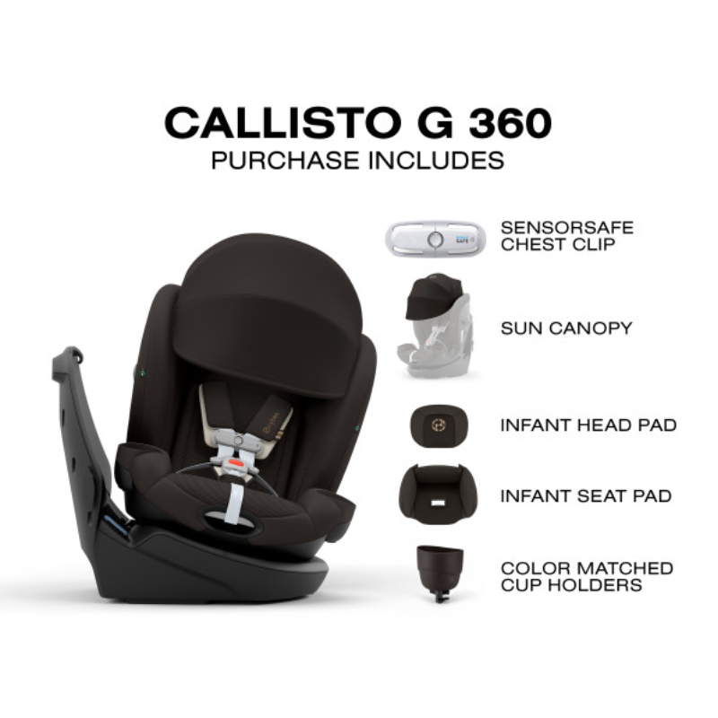 Callisto G 360° SensorSafe Rotating All-In-One Convertible Seat