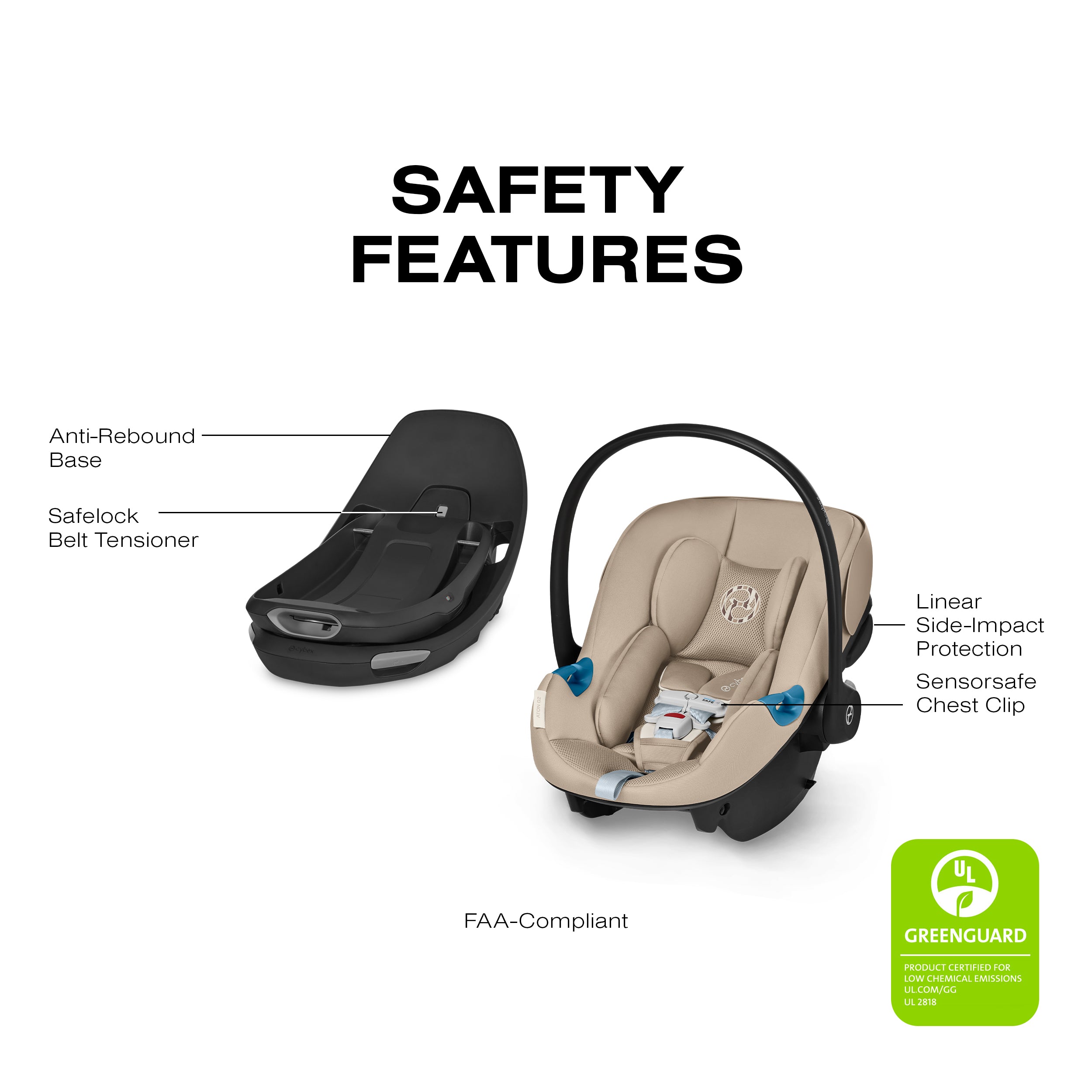 cybex aton 2016 Aton G Swivel SensorSafe Infant Car Seat (2026) – Snuggle Bugz