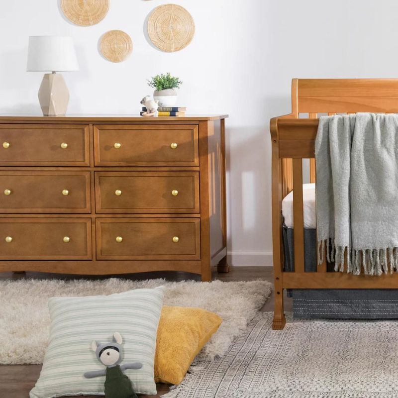 Kalani 6 Drawer Double Wide Dresser by DaVinci at $599! Shop now at Nestled by Snuggle Bugz for Nursery & Décor.
