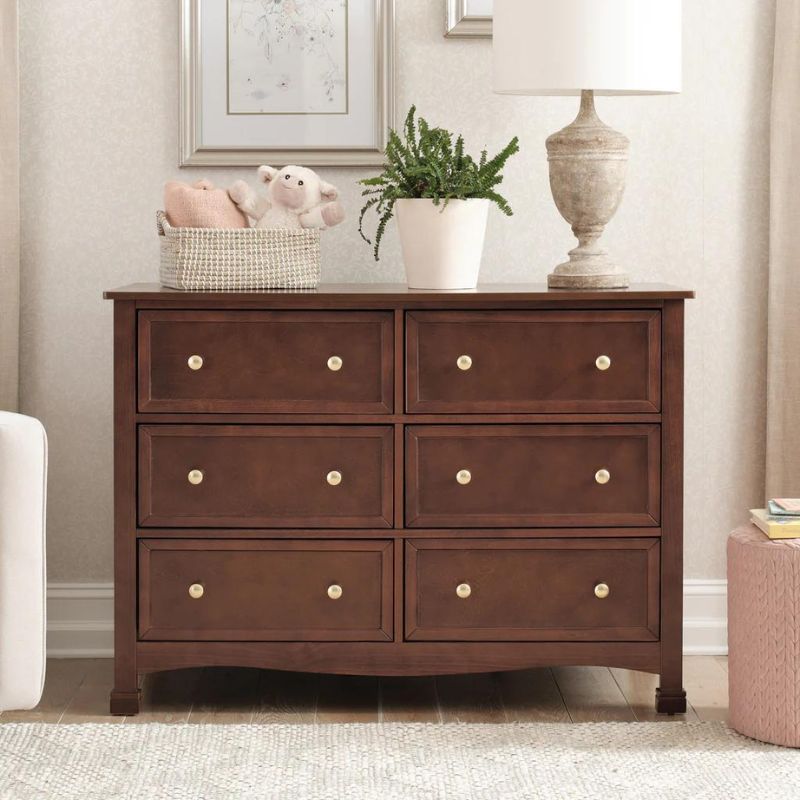 Kalani 6 Drawer Double Wide Dresser by DaVinci at $599! Shop now at Nestled by Snuggle Bugz for Nursery & Décor.