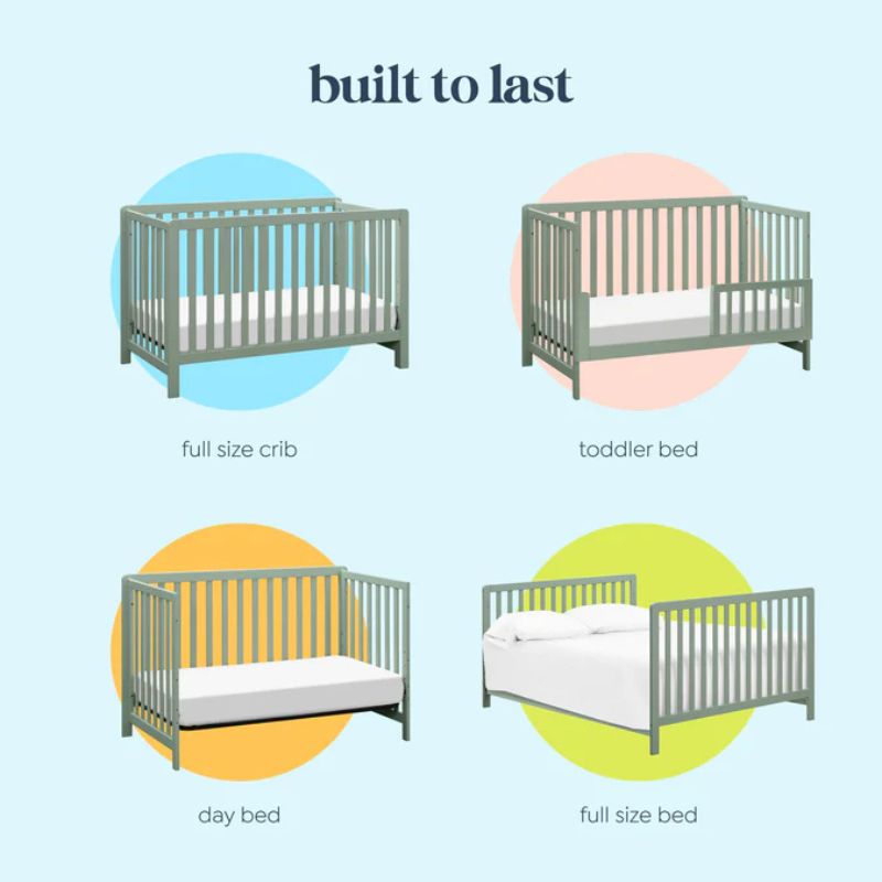 Colby 4-in-1 Low-Profile Convertible Crib