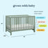 Colby 4-in-1 Low-Profile Convertible Crib