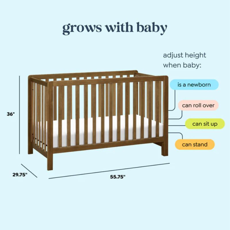 Colby 4-in-1 Low-Profile Convertible Crib