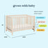 Colby 4-in-1 Low-Profile Convertible Crib