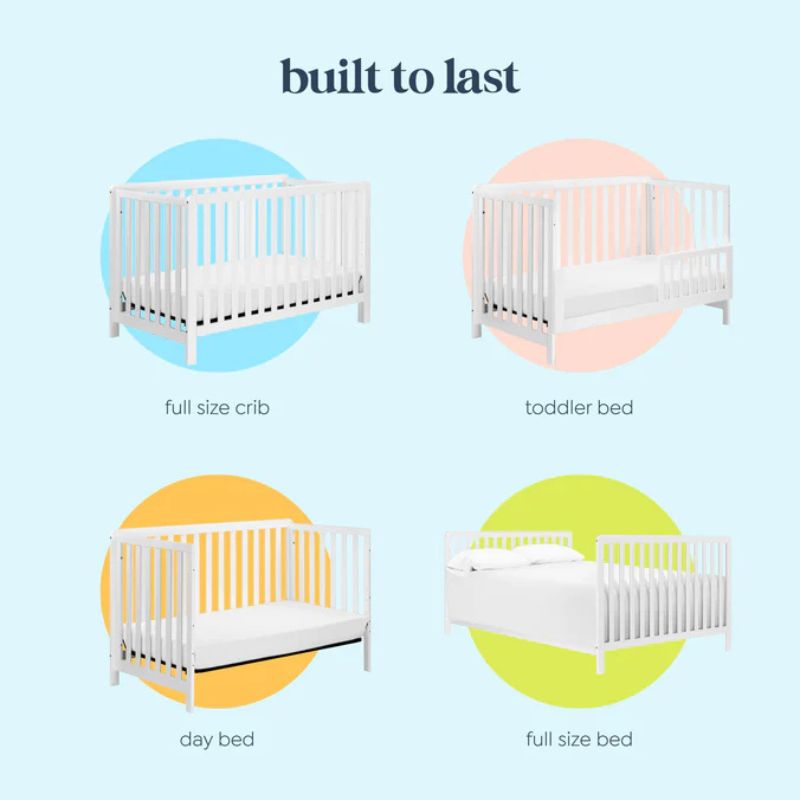 Colby 4-in-1 Low-Profile Convertible Crib