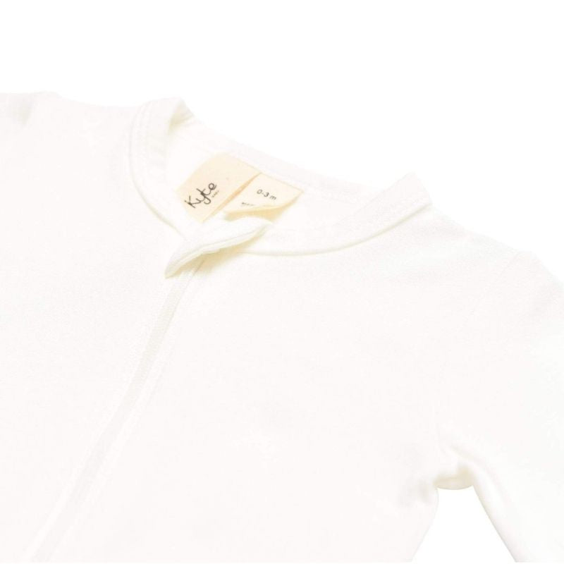 Bamboo Zipper Romper Cloud