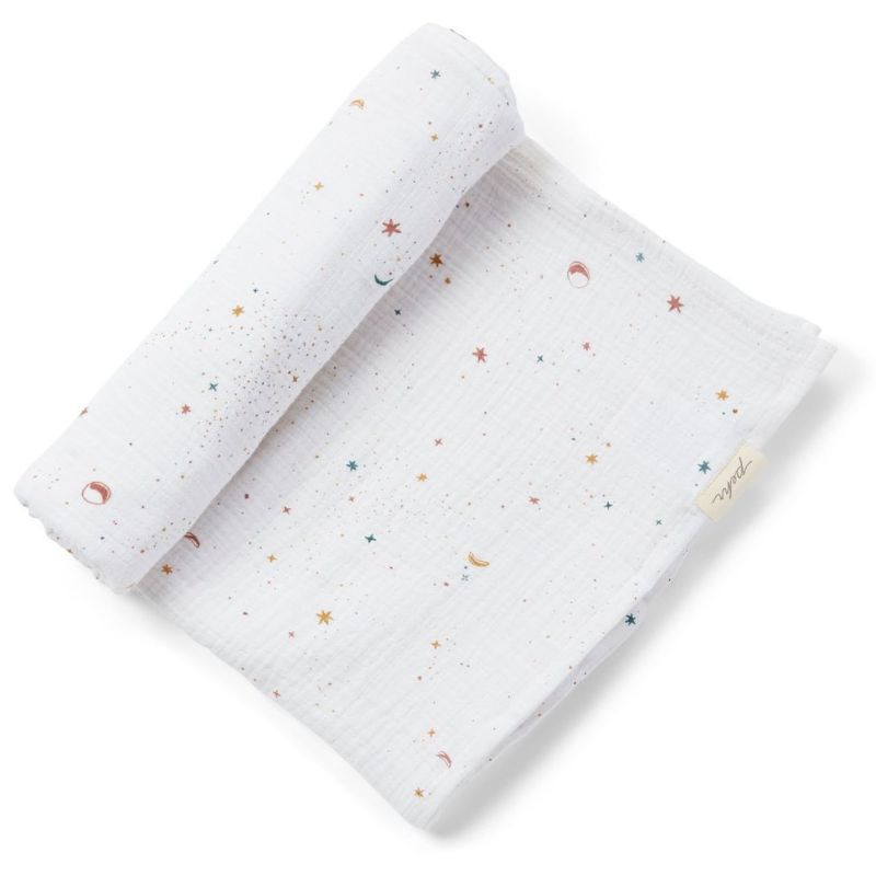 Single Organic Swaddle Blanket Celestial