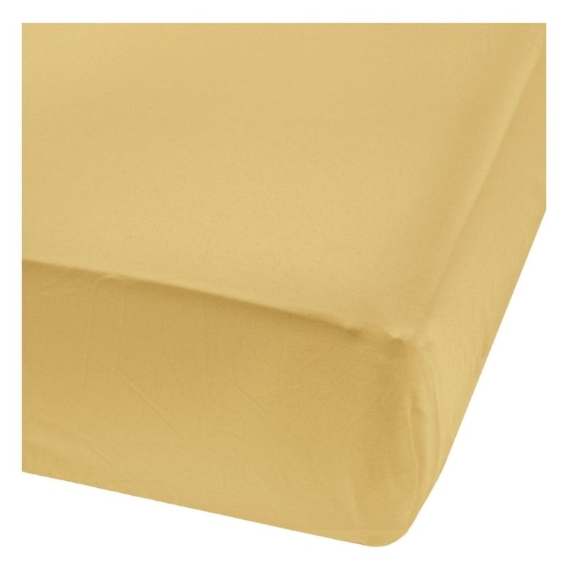 Bamboo Fitted Sheet  Curry