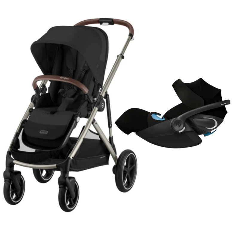 Gazelle S + Cloud G Pro Travel System - Moon Black