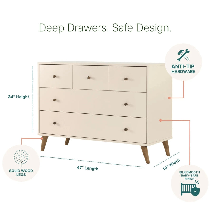 Austin 5-Drawer Nursery Dresser
