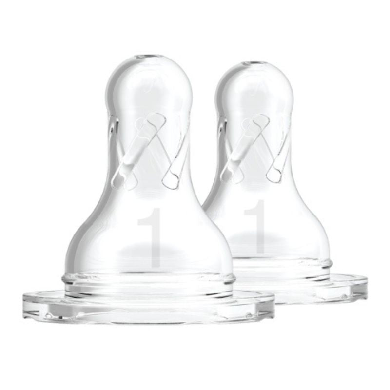 Narrow Bottle Nipples - 2 Pack