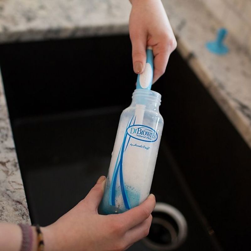 Bottle Brush with Sponge Blue