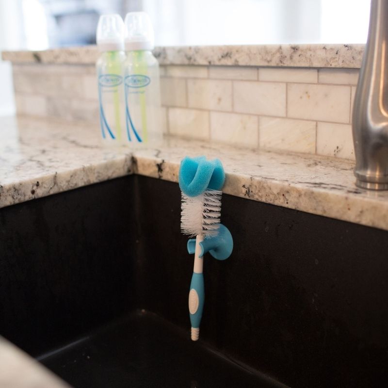 Bottle Brush with Sponge Blue