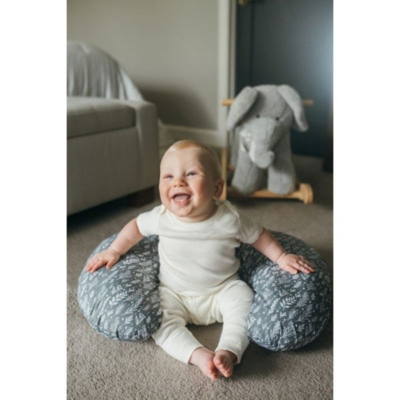 Breastfeeding Pillow With Removable Cover Gray