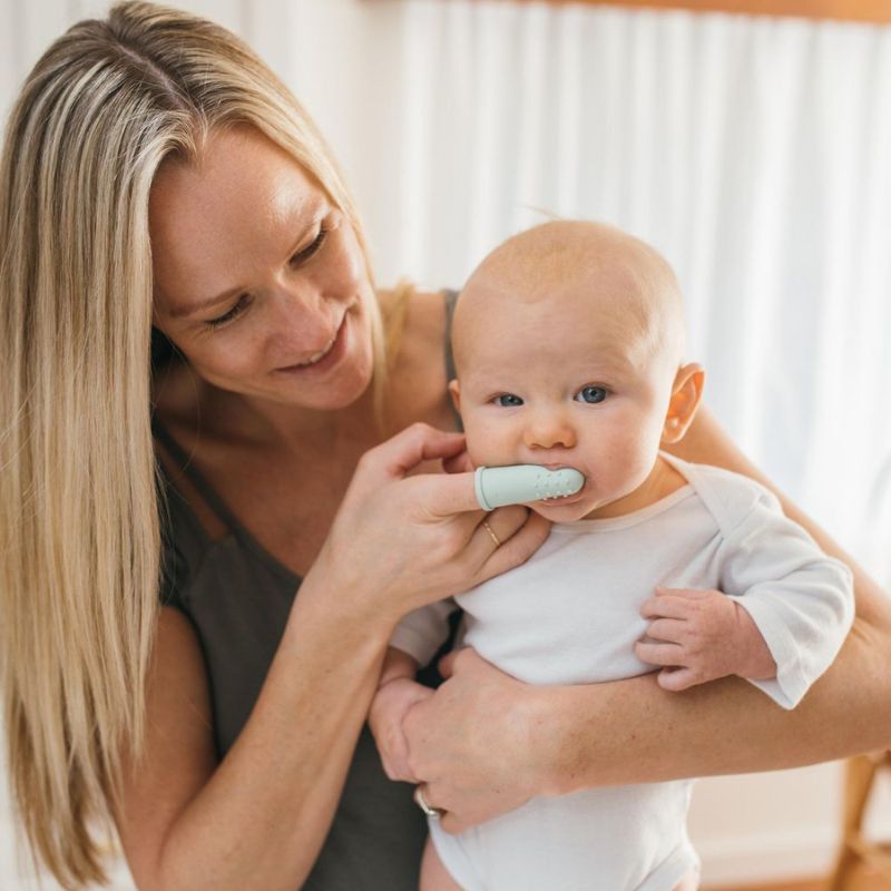 Silicone Finger Toothbrush with Case - 2 Pack